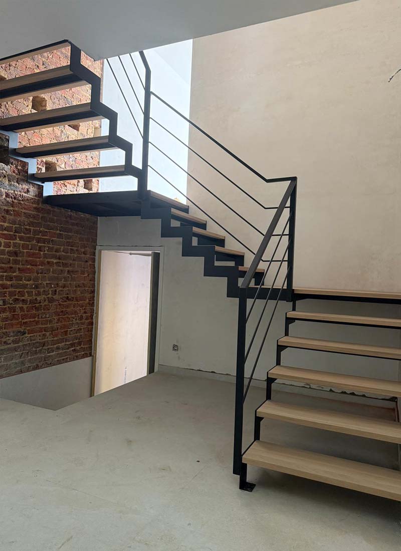 stalen trappen